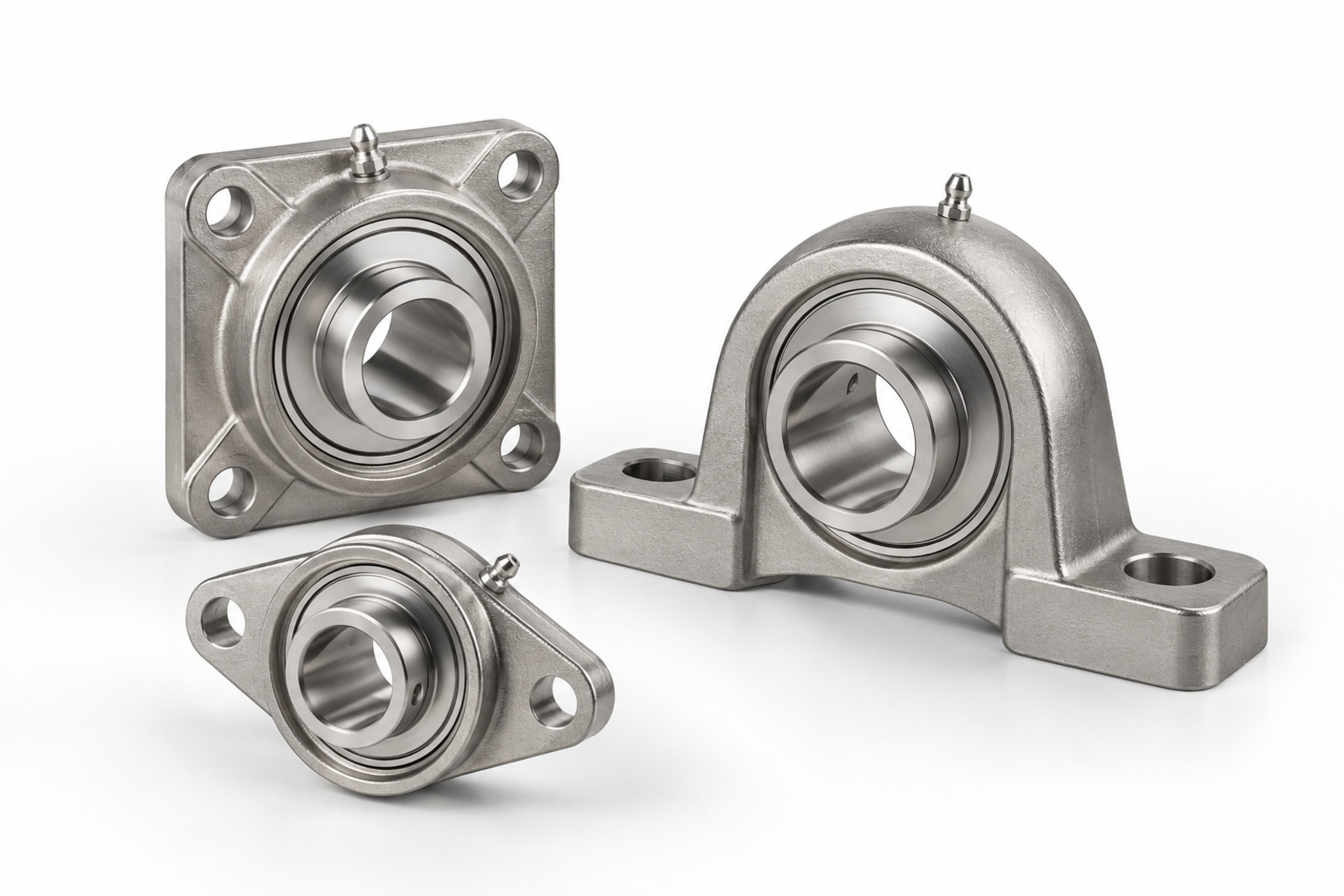 Stainless-steel bearing units