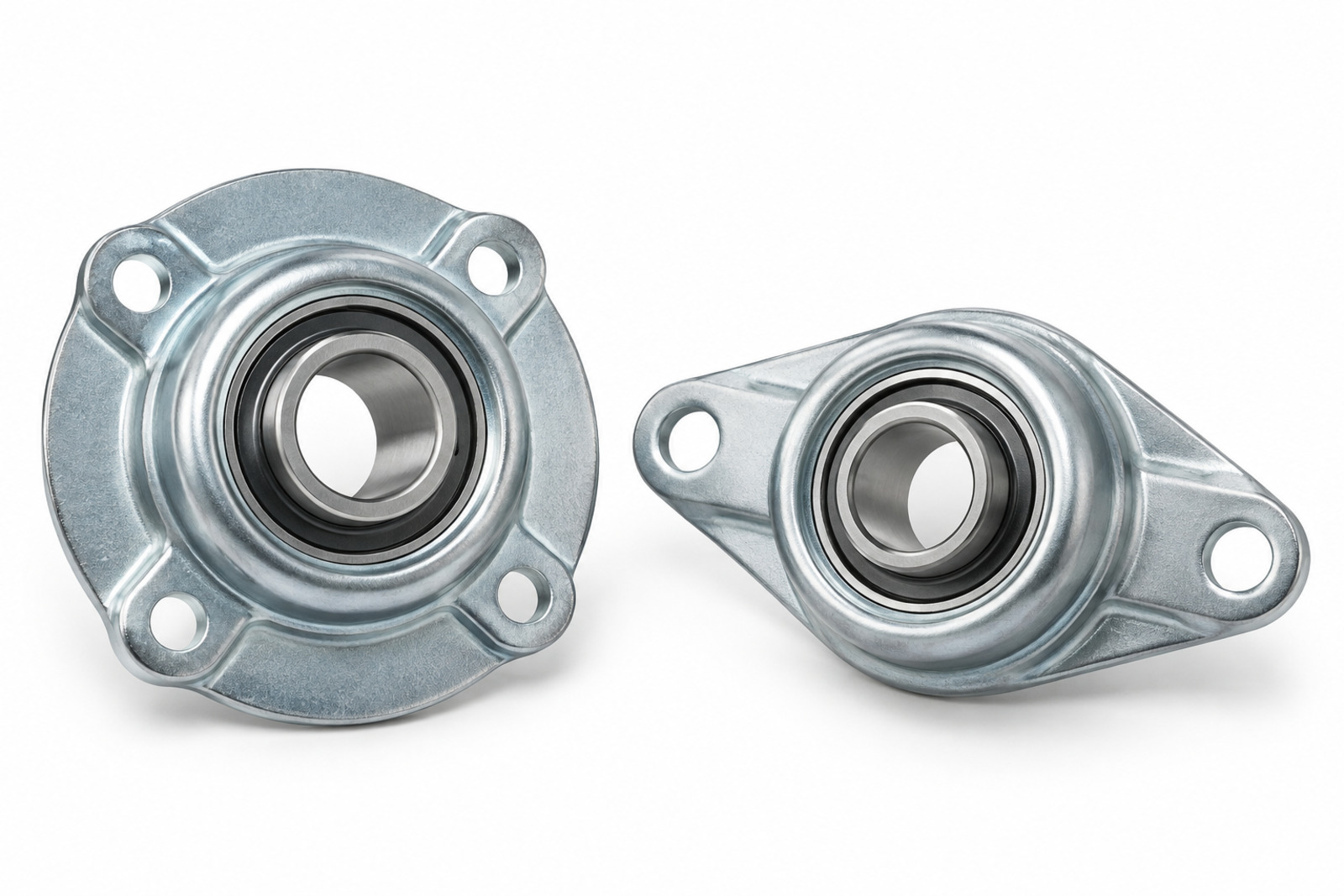 Pressed-steel bearing housings